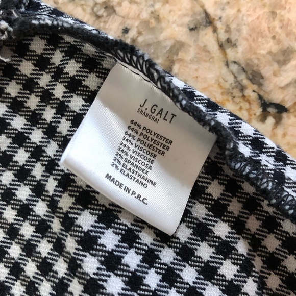 BRANDY🩷MELVILLE JOHN GALT Skirt with Kick Pleat Black White One Size XS-S - Picture 7 of 11